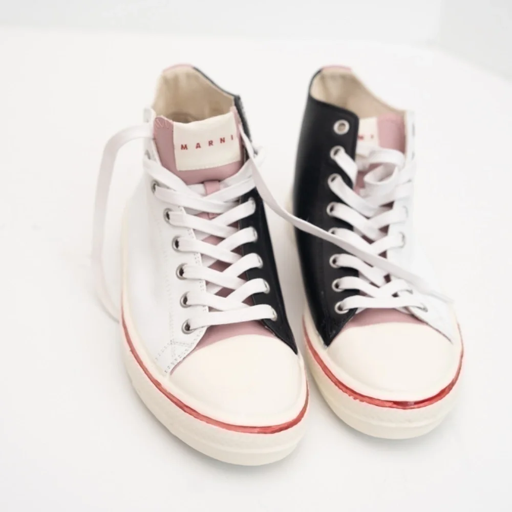 Marni. New! Graffiti Flatform Lace-Up‎ Sneakers.